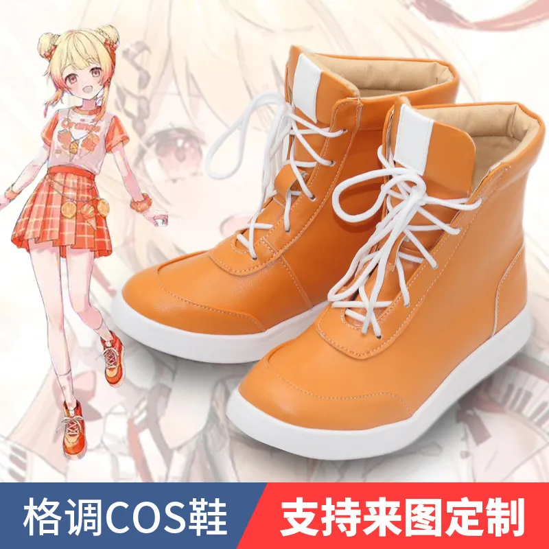 Vtuber Otonose Kanade Cosplay Shoes Orange PU Leather Shoes Halloween Carnival Woman Boots
Vtuber Otonose Kanade Cosplay Shoes Orange PU Leather Shoes Halloween Carnival Woman Boots