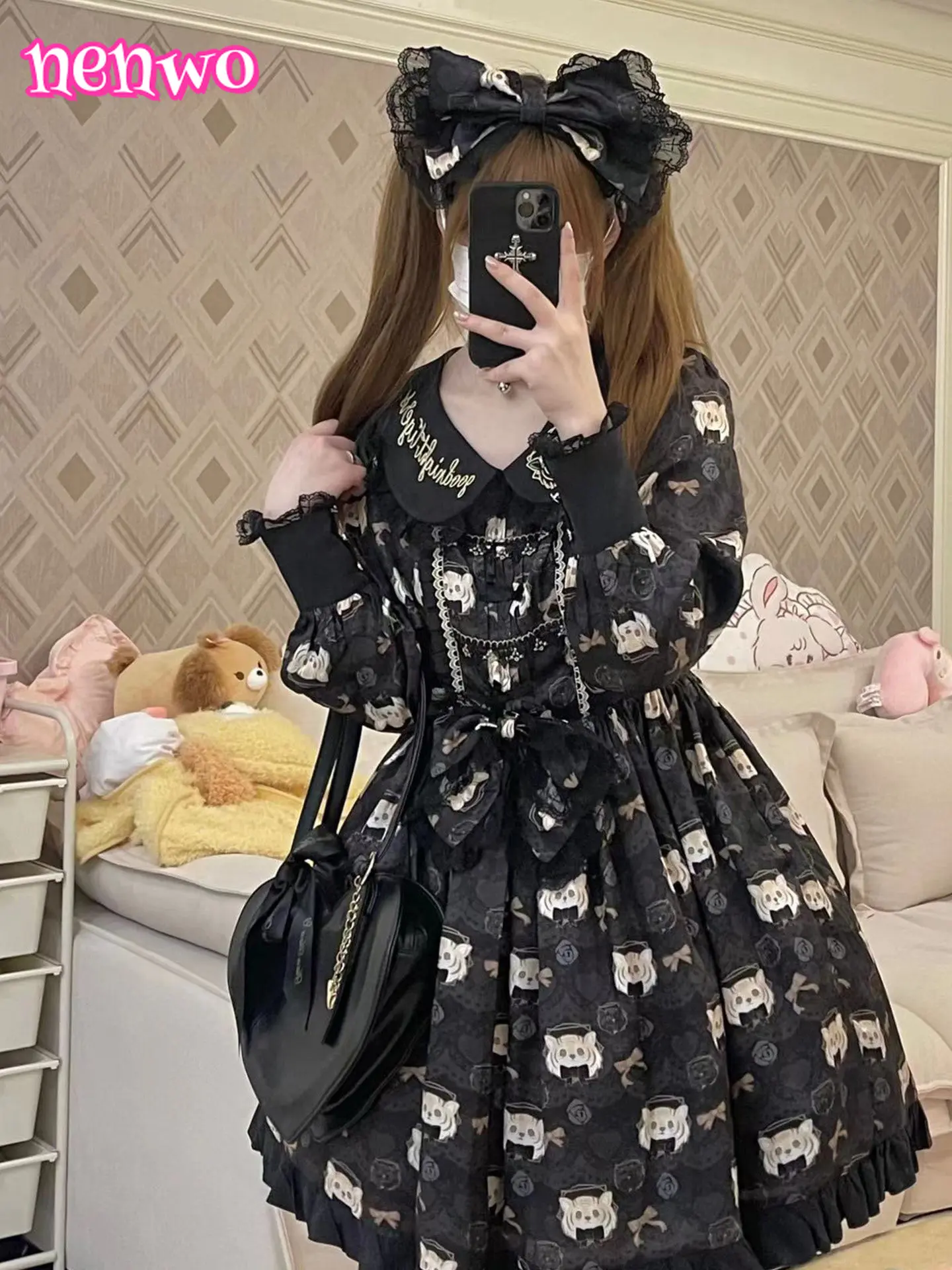 Платье с вышивкой оригинального дизайна в стиле Лолиты, женское повседневное плотное платье на осень и зиму, женское японское платье Лолиты с длинными рукавами
Платье с вышивкой оригинального дизайна в стиле Лолиты, женское повседневное плотное платье на осень и зиму, женское японское платье Лолиты с длинными рукавами