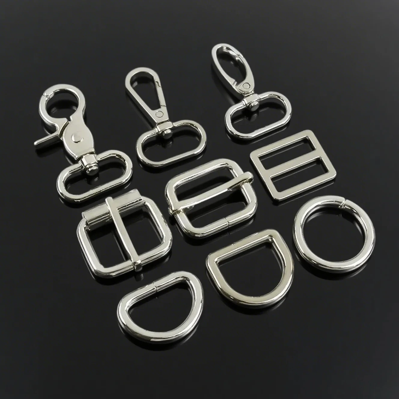 5/10Pcs 20/25/32/38mm Silver Metal O D Ring Buckles for Bag Straps Lobster Clasp Tri-glide Slider DIY Bags Hardware Accessories
5/10Pcs 20/25/32/38mm Silver Metal O D Ring Buckles for Bag Straps Lobster Clasp Tri-glide Slider DIY Bags Hardware Accessories