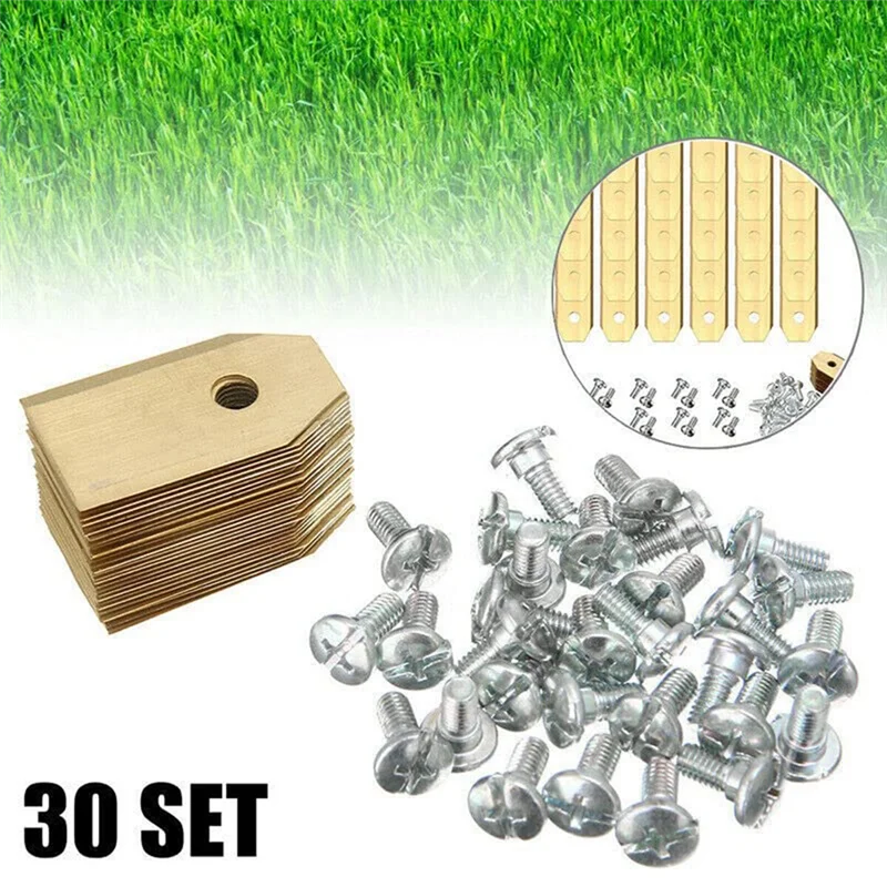 ALIM-30 Sets Of Robotic Lawn Mower Accessories For Essential For Gardena Lawn Mowers Stainless Steel Mower Blades
ALIM-30 Sets Of Robotic Lawn Mower Accessories For Essential For Gardena Lawn Mowers Stainless Steel Mower Blades