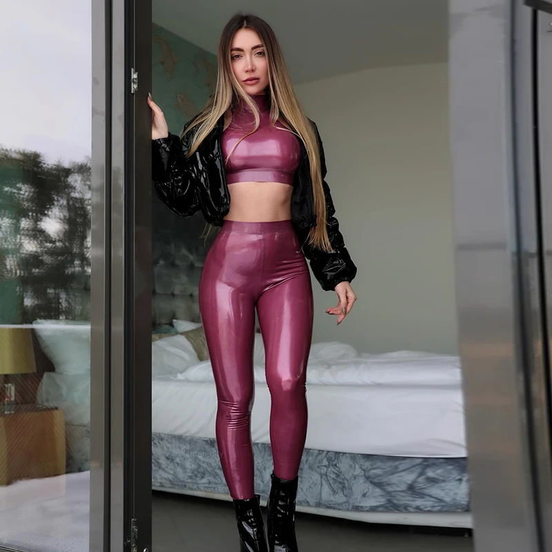 CUTENOVA Solid Color Sexy Tight Skinny Shiny Long Pencil Pant Club Party Leather Pants Streetwear For Women Autumn 2024
CUTENOVA Solid Color Sexy Tight Skinny Shiny Long Pencil Pant Club Party Leather Pants Streetwear For Women Autumn 2024