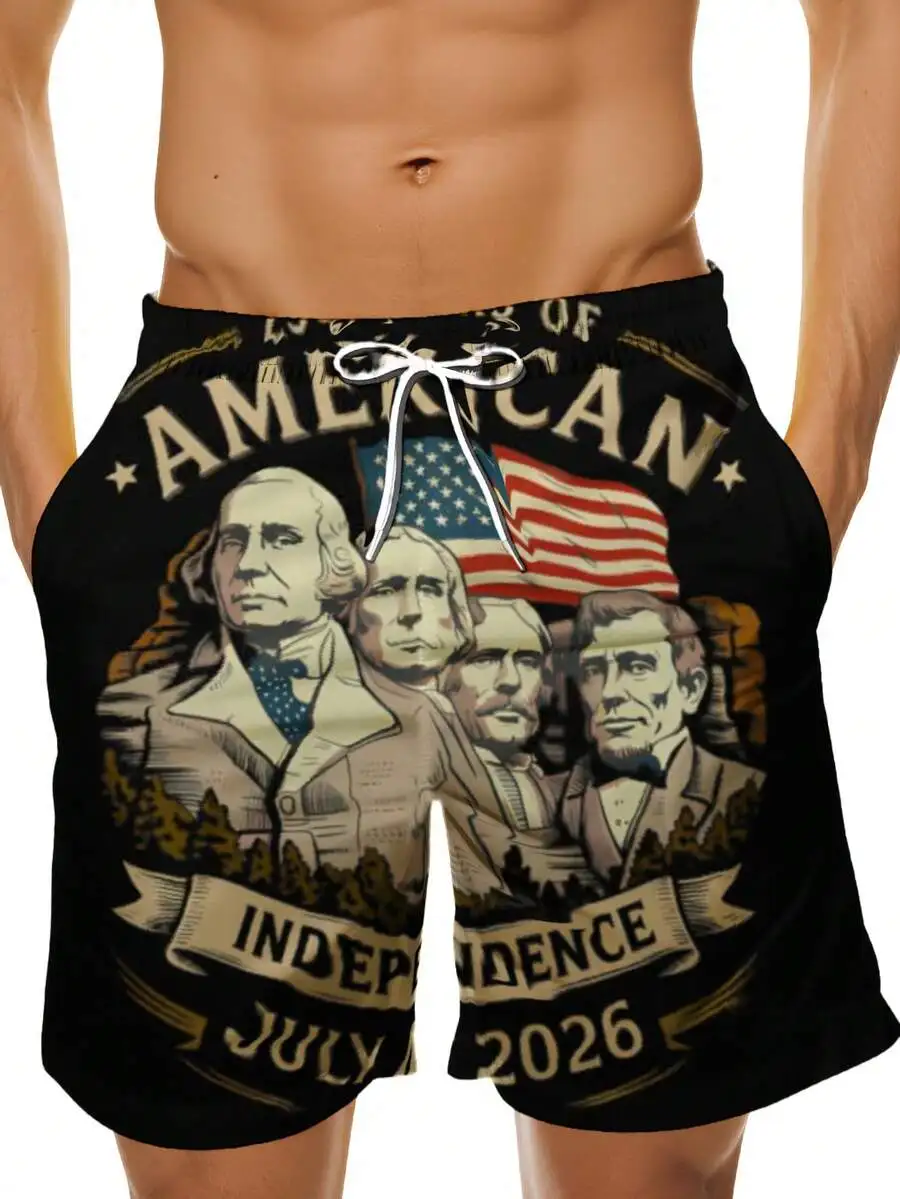 Mens Patriotic American Independence Day 2026 Presidential Portrait Swim Trunks Beach Shorts
Mens Patriotic American Independence Day 2026 Presidential Portrait Swim Trunks Beach Shorts