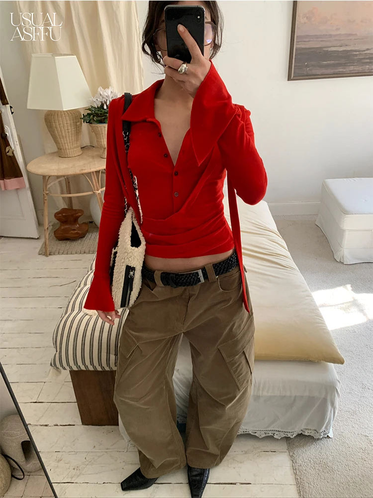 Women's High Elastic Fleece Brushed Neck Base Shirt Asymmetrical Line Fake Two-Piece Sash Long Sleeve Slim Fit Shirt
Women's High Elastic Fleece Brushed Neck Base Shirt Asymmetrical Line Fake Two-Piece Sash Long Sleeve Slim Fit Shirt