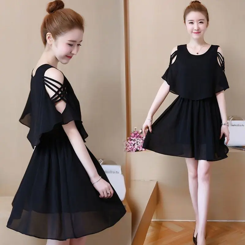 Summer 2025 Women's plus Size A-Line Skirt Dress Slimming Chiffon Shoulder Bared Fake Two-Piece Dress CleanFit PVC Polyester ...
Summer 2025 Women's plus Size A-Line Skirt Dress Slimming Chiffon Shoulder Bared Fake Two-Piece Dress CleanFit PVC Polyester ...