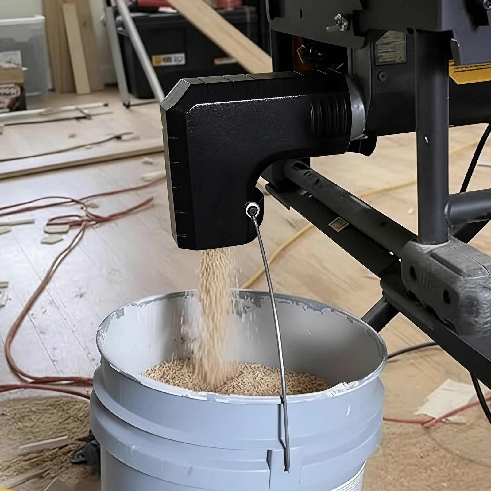 Table Saw Dust Collector Tool-Free Installation Dust Port Adapter with Open-Bottom Design Tablesaw Dust Collection Adapter
Table Saw Dust Collector Tool-Free Installation Dust Port Adapter with Open-Bottom Design Tablesaw Dust Collection Adapter