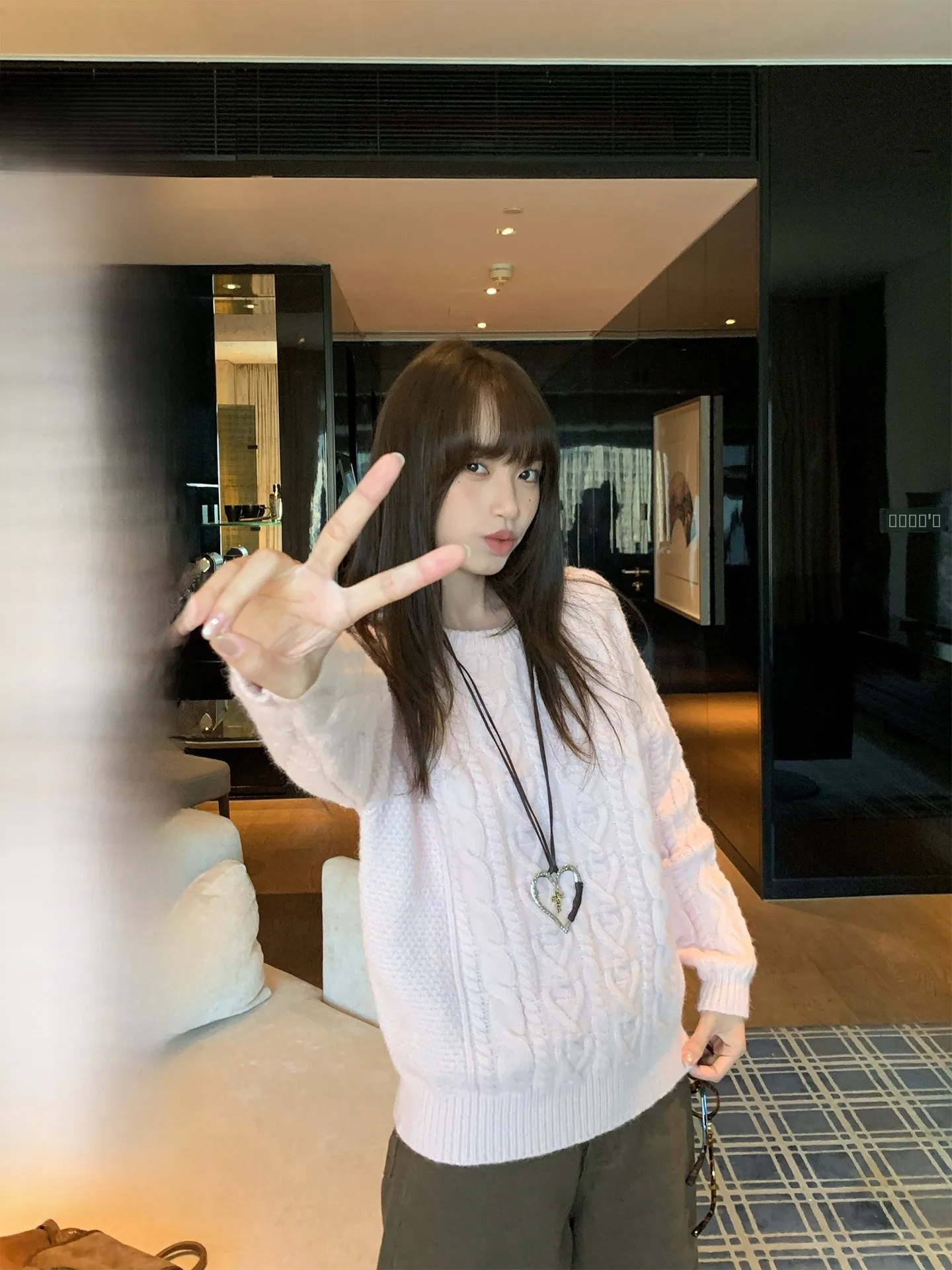 Thiened Winter Sweater Women's Pink Twist Long Sve round Ne Loose Knitted Inner Wear Top Warm Cozy Autumn Winter Faion
Thiened Winter Sweater Women's Pink Twist Long Sve round Ne Loose Knitted Inner Wear Top Warm Cozy Autumn Winter Faion