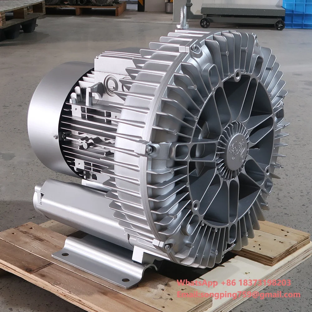 Одноступенчатый воздушный кольцевой вентилятор 12 л.с., 9 кВт, трехфазный боковой вентилятор высокого давления для вакуумного применения
Одноступенчатый воздушный кольцевой вентилятор 12 л.с., 9 кВт, трехфазный боковой вентилятор высокого давления для вакуумного применения