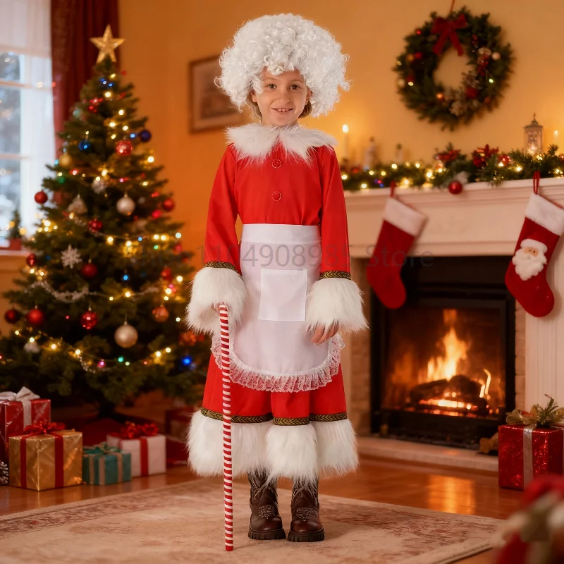 Children New Year Holiday Cosplay Red Girls Santa Claus Fancy Dress Up Santa Dress for Christmas Outfit Costume Economic
Children New Year Holiday Cosplay Red Girls Santa Claus Fancy Dress Up Santa Dress for Christmas Outfit Costume Economic