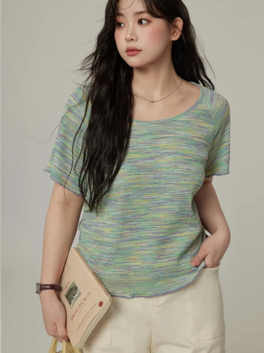 Monika plus Size Women's Short Sleeve T-Shirt U-Neck Summer Slimming Top Korean Style Bubble Sleeve High Waist Polyester Fiber
Monika plus Size Women's Short Sleeve T-Shirt U-Neck Summer Slimming Top Korean Style Bubble Sleeve High Waist Polyester Fiber