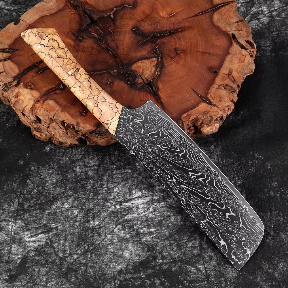 Damascus Nakiri Knife 7'', Damascus Chef Knife, Japanese VG-10 Steel Kitchen Knife,Full Tang Handle, Sharp 67-Layer Forged Blade
Damascus Nakiri Knife 7'', Damascus Chef Knife, Japanese VG-10 Steel Kitchen Knife,Full Tang Handle, Sharp 67-Layer Forged Blade