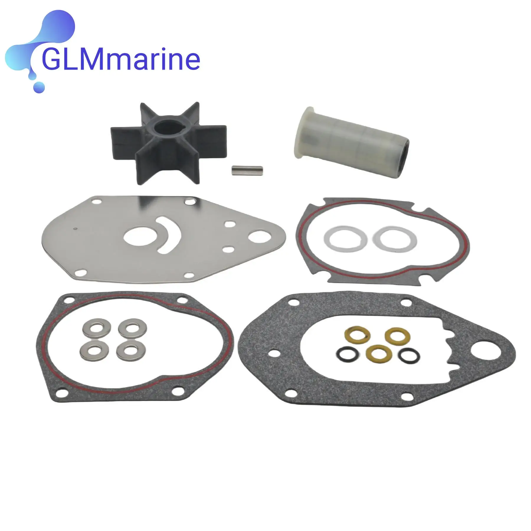 47-19453Q2 Water Pump Impeller Rebuild Kit Fits for Mercury Marine 3 Cyl 45 50 55 60 HP Outboard Engines 47-19453T3 47-19453T2
47-19453Q2 Water Pump Impeller Rebuild Kit Fits for Mercury Marine 3 Cyl 45 50 55 60 HP Outboard Engines 47-19453T3 47-19453T2