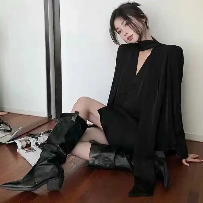 Elegant Long Sleeve Satin Women's Shirt Loose Style V-Neck Mid-Length Commute Fashion Spring New Arrival White Lazy Style
Elegant Long Sleeve Satin Women's Shirt Loose Style V-Neck Mid-Length Commute Fashion Spring New Arrival White Lazy Style