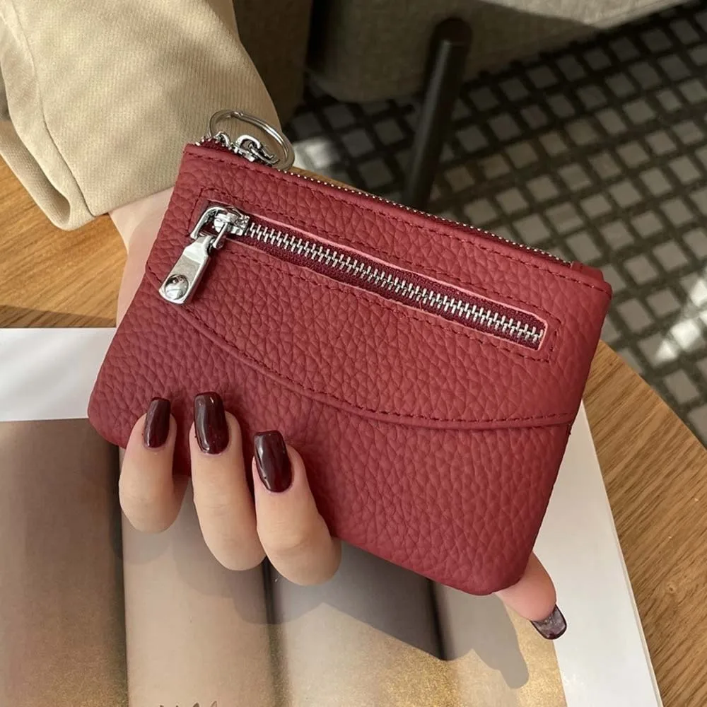Anti-splash Water Texture Lady Wallet Multiple Card Solid Color Short Coin Purse Classic Korean Style Leather Cards Bag Women
Anti-splash Water Texture Lady Wallet Multiple Card Solid Color Short Coin Purse Classic Korean Style Leather Cards Bag Women