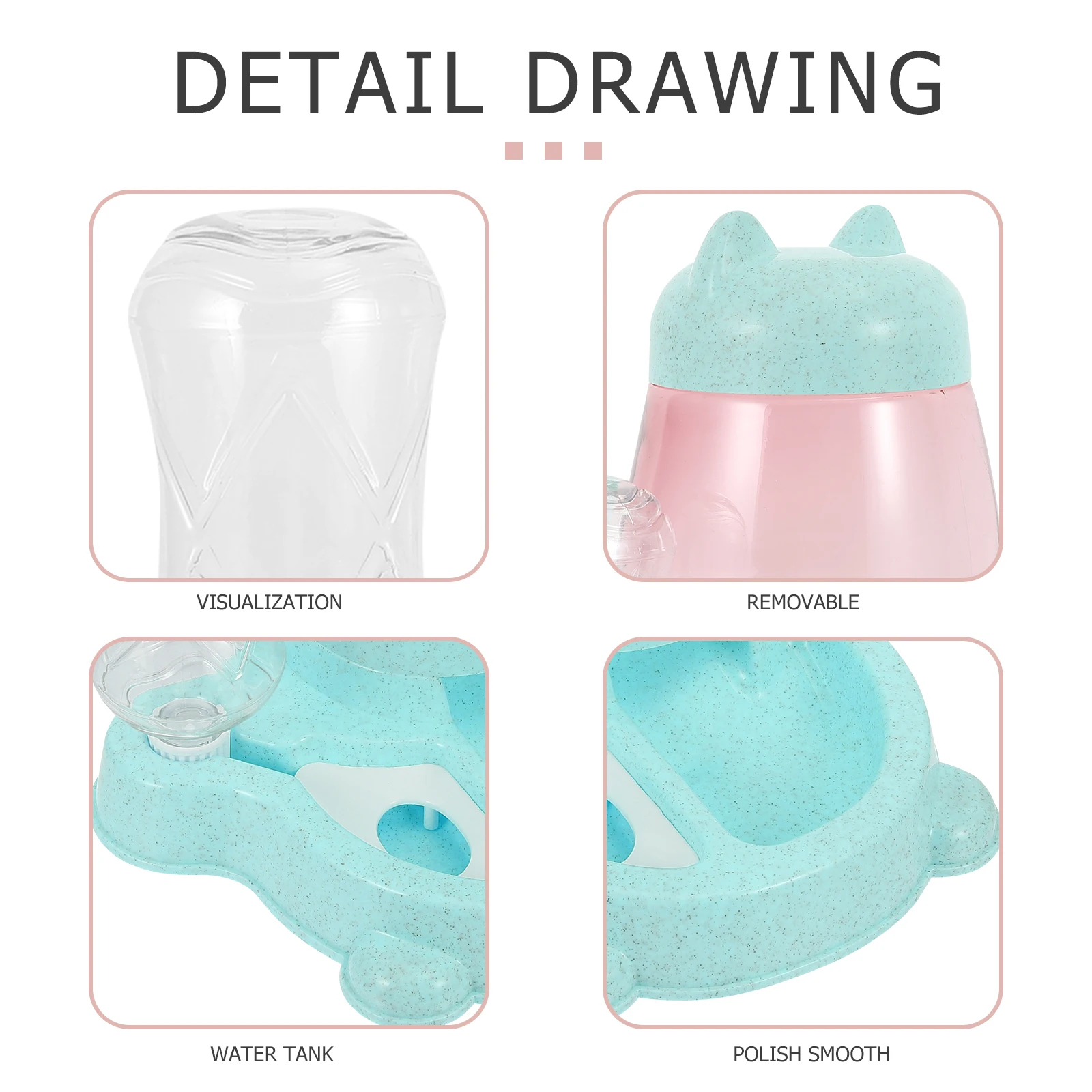 1pc Stable Automatic Cat Water Dog Drinking Fountain Antiskid Break Proof Pressure Resistant Easy Clean Environmentally Friendly
1pc Stable Automatic Cat Water Dog Drinking Fountain Antiskid Break Proof Pressure Resistant Easy Clean Environmentally Friendly