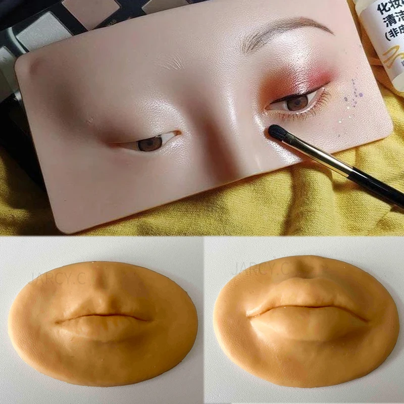 Practicing Makeup Silicone Face Eye Makeup Practice Board Pad for Make Up Face Eyelash Artists Lip Practice Tattoo Skin Color
Practicing Makeup Silicone Face Eye Makeup Practice Board Pad for Make Up Face Eyelash Artists Lip Practice Tattoo Skin Color