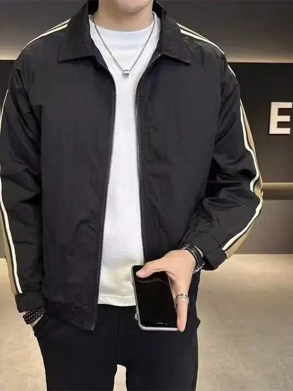 Spring Autumn Men's Jaet 2026 New Casual Sport Top Trendy Thin Color Blo Stripe Outerwear Men Stand Fit Anti-Wrinkle
Spring Autumn Men's Jaet 2026 New Casual Sport Top Trendy Thin Color Blo Stripe Outerwear Men Stand Fit Anti-Wrinkle