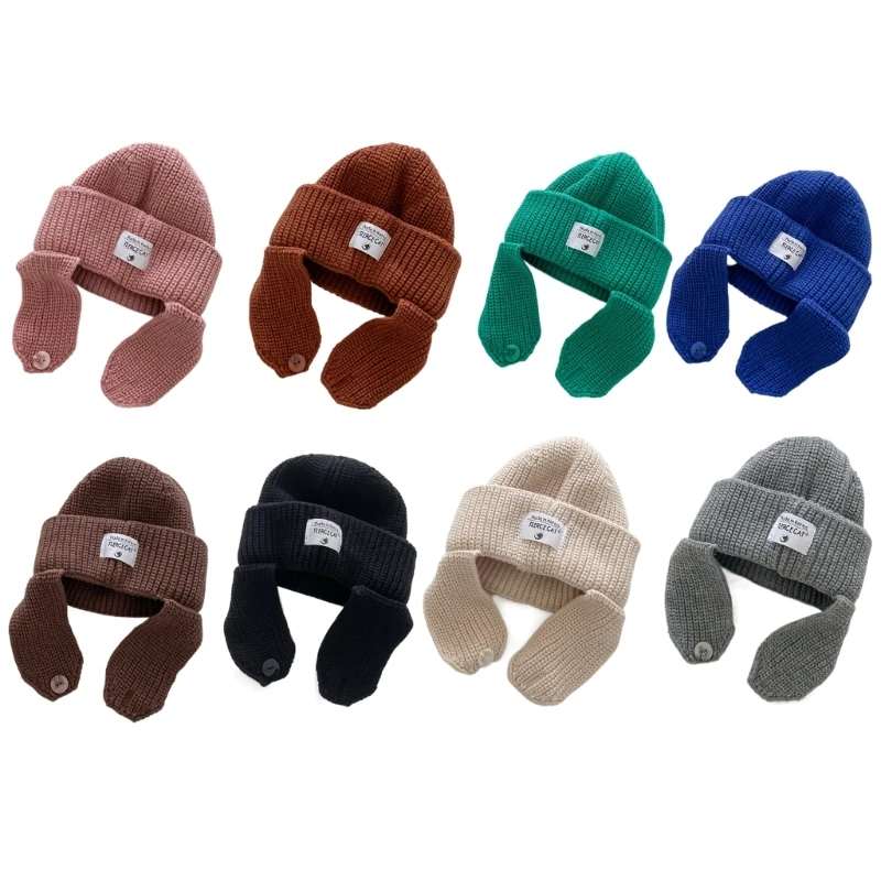 Knitted Ear Muff Hat Solid Color Winter Beanie Comfortable Wear for Boys & Girls
Knitted Ear Muff Hat Solid Color Winter Beanie Comfortable Wear for Boys & Girls