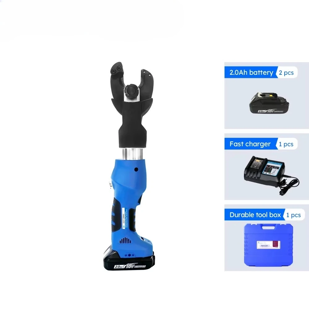 ECT-30MC 6T Battery Mini Hydraulic Cable Cutter 360 Rotate Scissor Head OLED 300mm2 Bare Conductor Cordless
ECT-30MC 6T Battery Mini Hydraulic Cable Cutter 360 Rotate Scissor Head OLED 300mm2 Bare Conductor Cordless