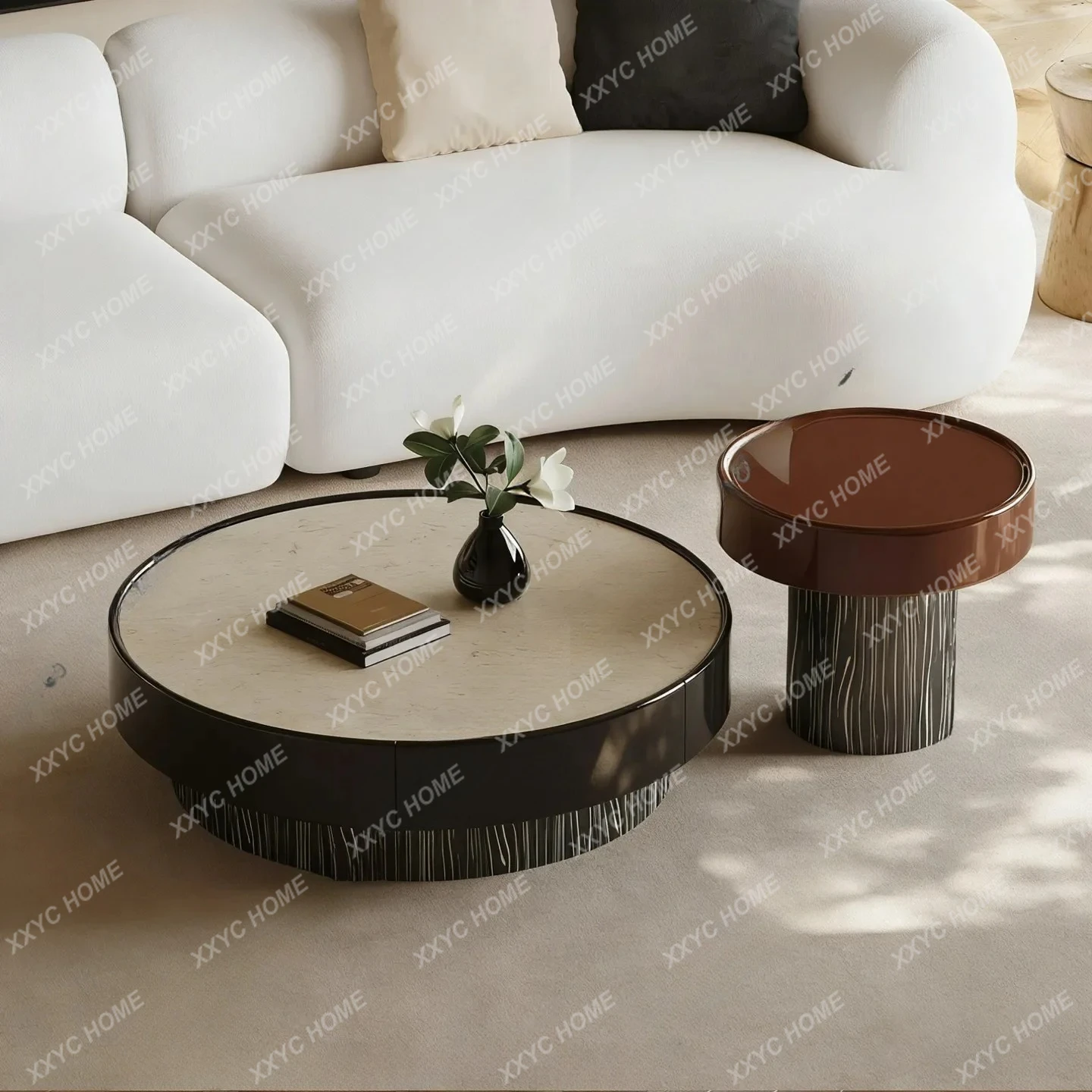 Minimalist Natural Marble Coffee Table Combination Living Room Home Round New High Light
Minimalist Natural Marble Coffee Table Combination Living Room Home Round New High Light
