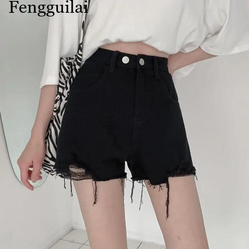 Summer Female Chic Raw Edge High Waist Shorts Lady Classic Fashion Solid Denim Pants Girls Ripped Designer Short Jeans
Summer Female Chic Raw Edge High Waist Shorts Lady Classic Fashion Solid Denim Pants Girls Ripped Designer Short Jeans