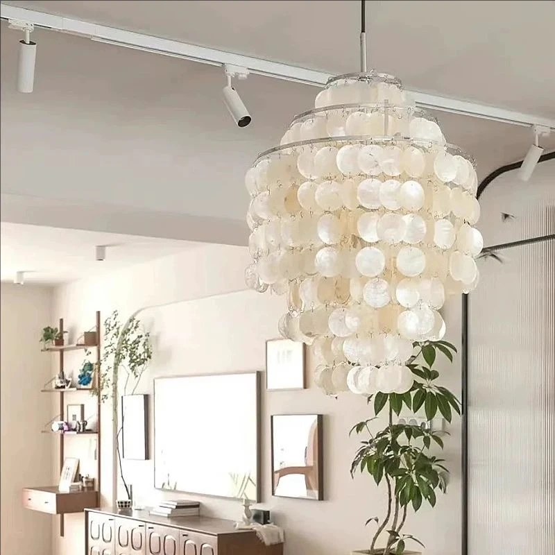 Italian French Cream Retro Verpan Pearl Shell Pendant for Dining Room Bedroom Nordic Living Room Lighting Wind Chime Fixtures
Italian French Cream Retro Verpan Pearl Shell Pendant for Dining Room Bedroom Nordic Living Room Lighting Wind Chime Fixtures