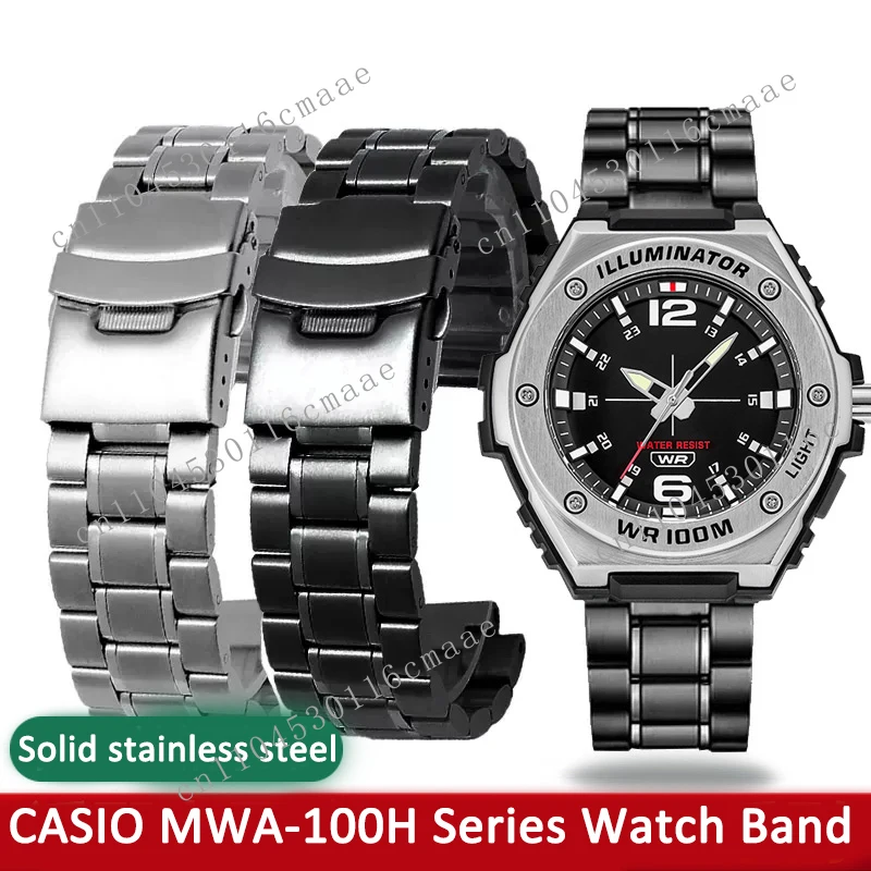 Suitable for Black Knight MWA-100H MWD-100H Modified Stainless Steel Strap, Silver Stainless Steel Strap
Suitable for Black Knight MWA-100H MWD-100H Modified Stainless Steel Strap, Silver Stainless Steel Strap