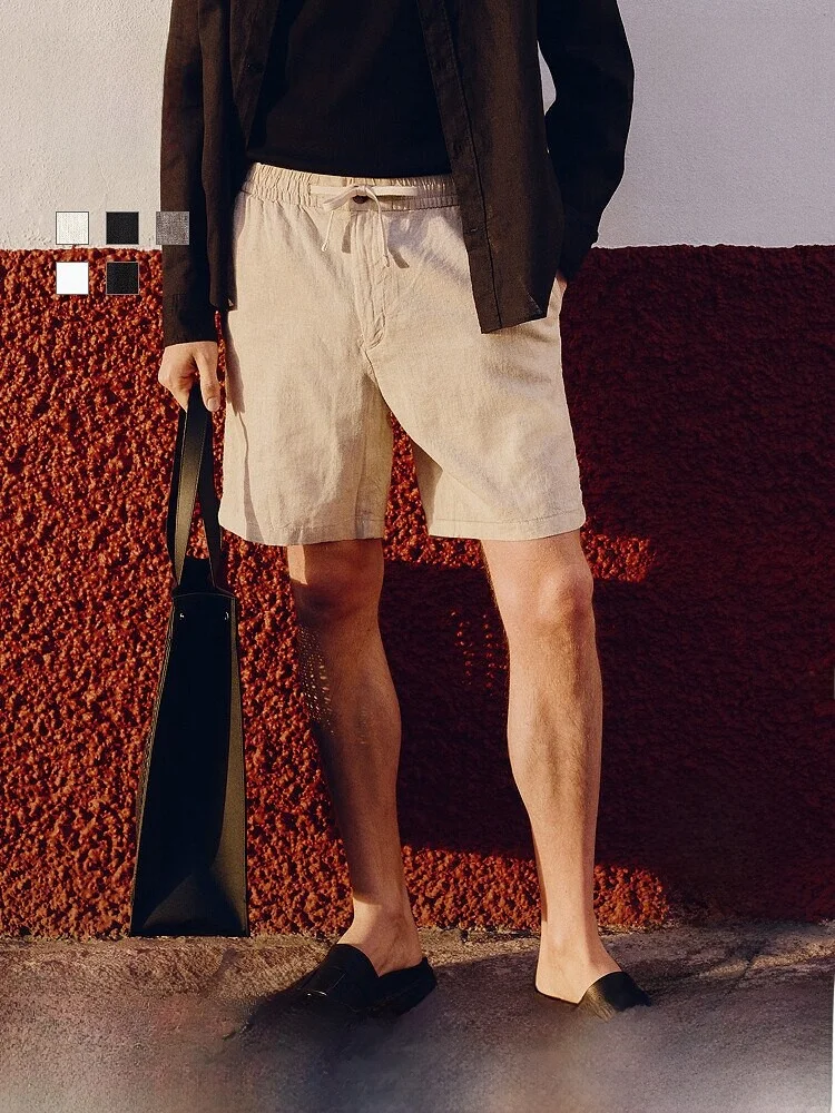 H&M Men's Casual Pants Summer Faion Straight Leg Commuter Linen Blend orts Elastic Waisand Youthful Energy Sle
H&M Men's Casual Pants Summer Faion Straight Leg Commuter Linen Blend orts Elastic Waisand Youthful Energy Sle