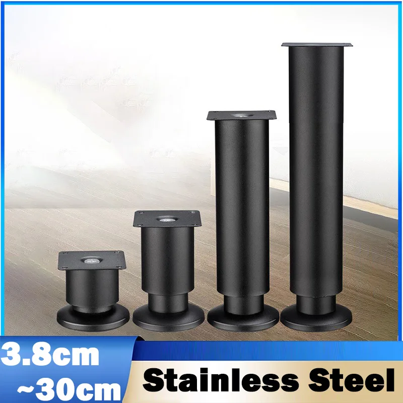 Beicai 1Pc Black Stainless Steel Adjustable Height Furniture Support Legs,3.8cm~30cm For Bed Frame/Sofa/Cabinet/Couch/Table
Beicai 1Pc Black Stainless Steel Adjustable Height Furniture Support Legs,3.8cm~30cm For Bed Frame/Sofa/Cabinet/Couch/Table