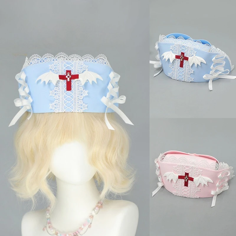 Anime Handmade Y2K Nurse Cap Nurse Cosplay Props Lolita Headpiece with Cross Kawaii Gothic Hospital Angel Hat for Photoshoot
Anime Handmade Y2K Nurse Cap Nurse Cosplay Props Lolita Headpiece with Cross Kawaii Gothic Hospital Angel Hat for Photoshoot