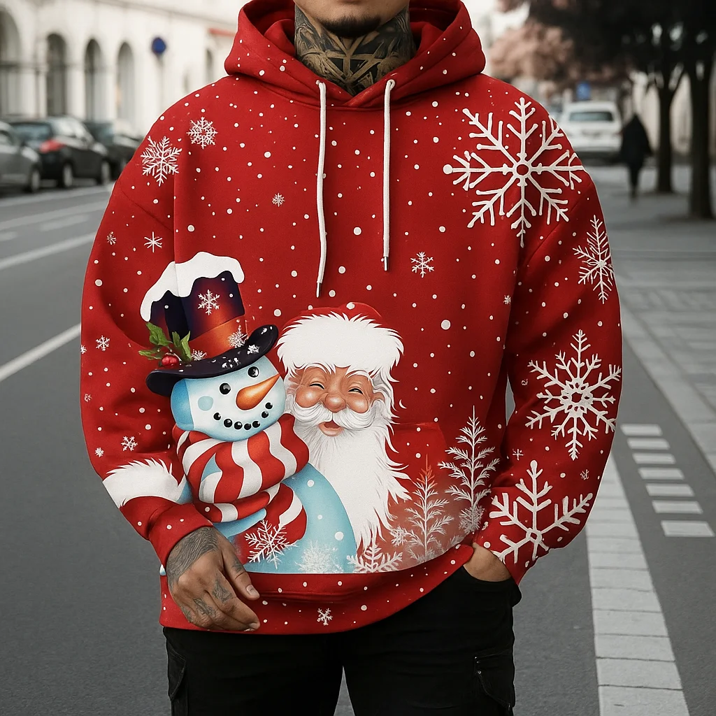 Santa Claus 3D Printed Men's Hoodies Funny Snowman Pattern X'mas Clothing Autumn and Winter Casual Sweatshirts Fashion Pullover
Santa Claus 3D Printed Men's Hoodies Funny Snowman Pattern X'mas Clothing Autumn and Winter Casual Sweatshirts Fashion Pullover