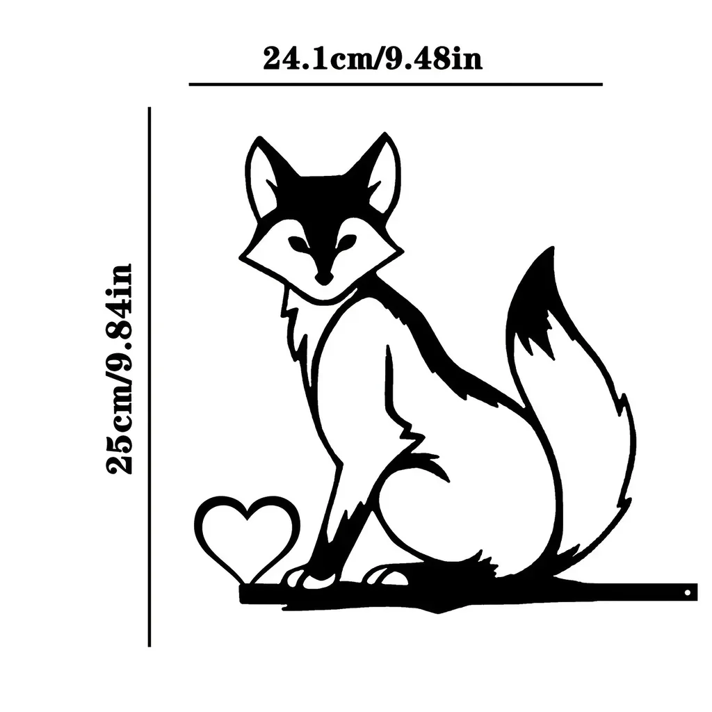 Hello Young Iron Silhouette Little Fox Trunk Stake Fence Ornament Garden Artwork Wall Art Home Decoration Garden Party Decor Out
Hello Young Iron Silhouette Little Fox Trunk Stake Fence Ornament Garden Artwork Wall Art Home Decoration Garden Party Decor Out