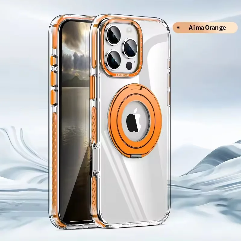 Чехол для телефона с вращающейся подставкой для iPhone 17, 16, 15, 14, 13, 12 Pro Max Plus, противоударный магнитный чехол для беспроводной зарядки Magsafe 
Чехол для телефона с вращающейся подставкой для iPhone 17, 16, 15, 14, 13, 12 Pro Max Plus, противоударный магнитный чехол для беспроводной зарядки Magsafe