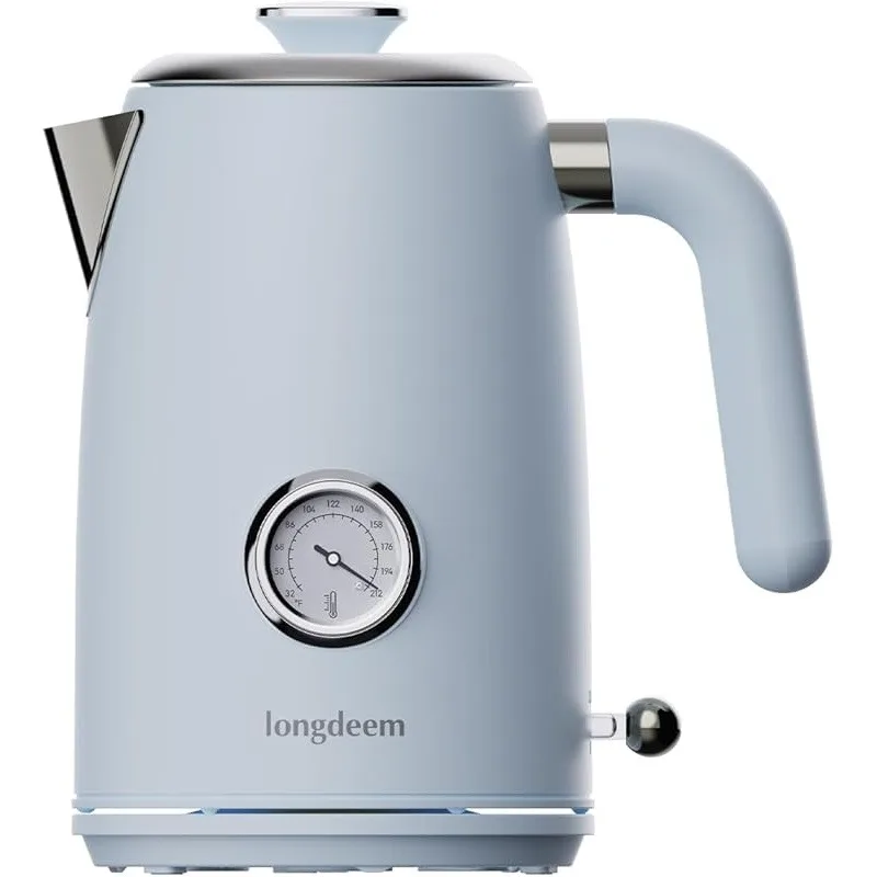 1L Small Electric Kettles Stainless Steel, Portable Travel Mini Hot Water Boiler Heater, Cool Touch Teapot, Auto Shut-Off, Blue
1L Small Electric Kettles Stainless Steel, Portable Travel Mini Hot Water Boiler Heater, Cool Touch Teapot, Auto Shut-Off, Blue