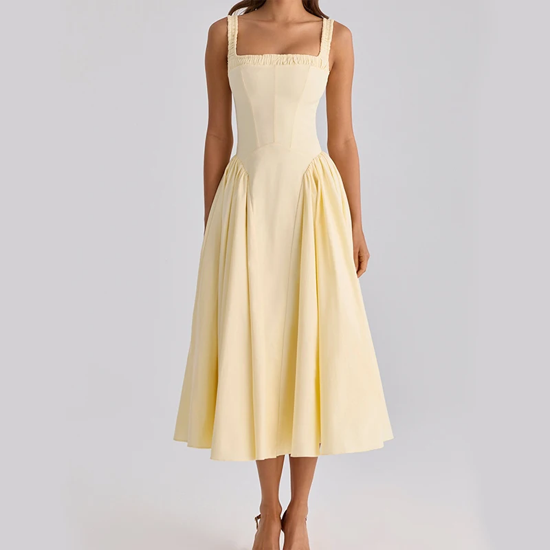 Sophisticated Elegant Dress Chic Feminine Slim Fit Women Evening Gown Summer Party Summer Modest Trendy Vocation Outfit
Sophisticated Elegant Dress Chic Feminine Slim Fit Women Evening Gown Summer Party Summer Modest Trendy Vocation Outfit