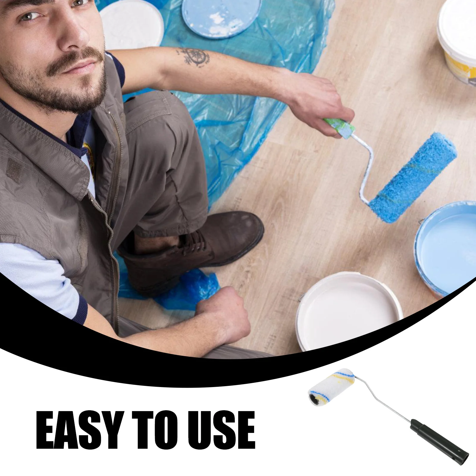 10Pcs Roller Brush Paint Rollers Small Wall Painting Tools for Corners Edges Furniture Ceiling Home Improvement Supplies
10Pcs Roller Brush Paint Rollers Small Wall Painting Tools for Corners Edges Furniture Ceiling Home Improvement Supplies