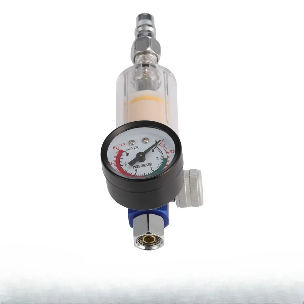 1/4" Spray Gun Air Regulator Gauge Air Pressure Regulator Paint Gun Filter US
1/4" Spray Gun Air Regulator Gauge Air Pressure Regulator Paint Gun Filter US
