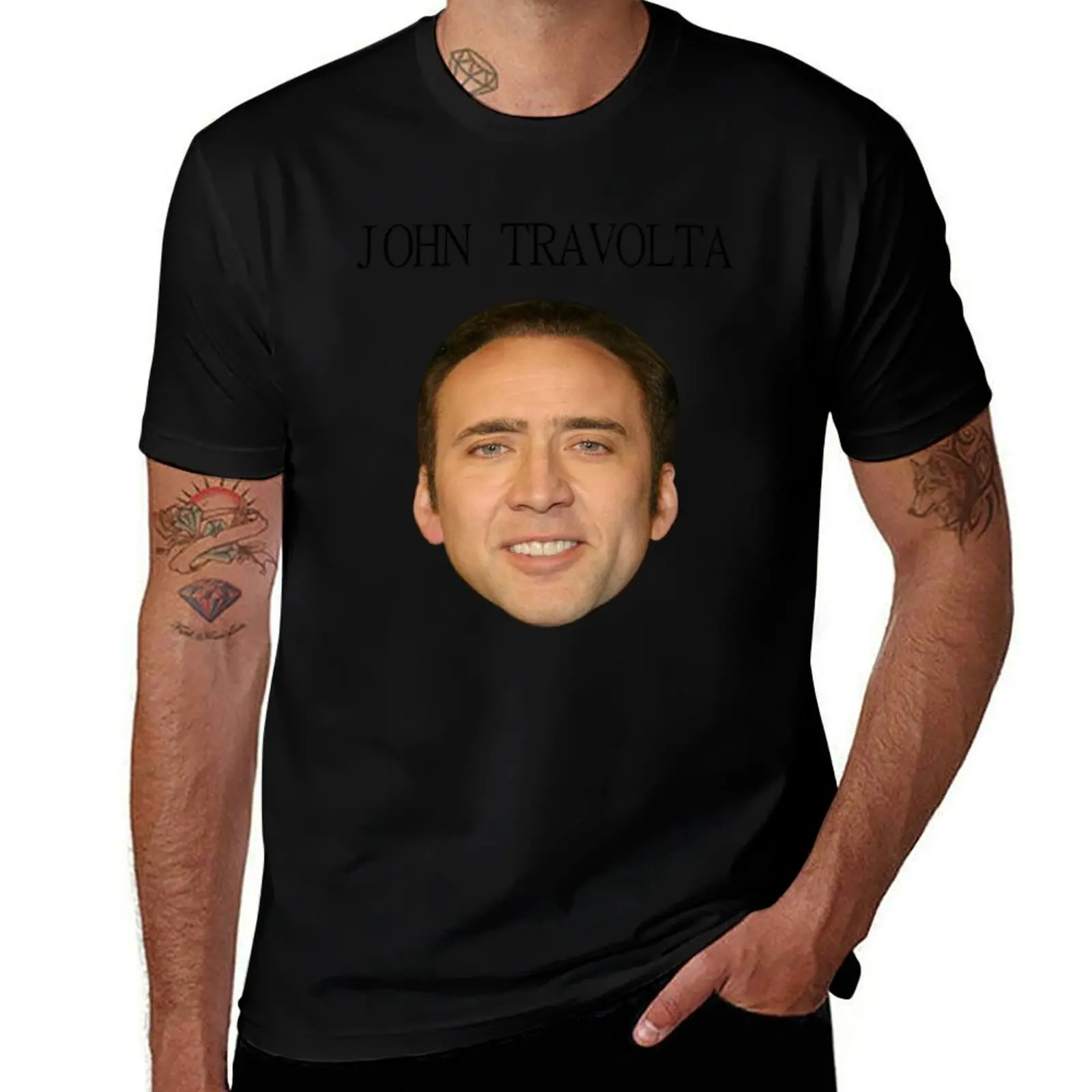John Travolta/Nicolas Cage Face/Off T-Shirt Classic Basic Casual T-Shirt
John Travolta/Nicolas Cage Face/Off T-Shirt Classic Basic Casual T-Shirt