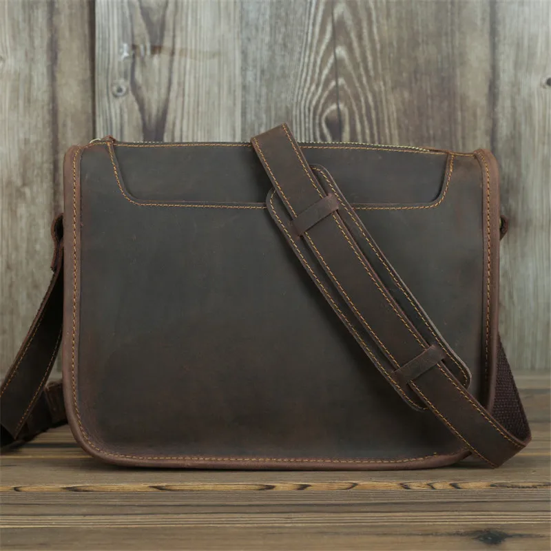Retro Crazy Horse Leather Men Shoulder Bag Vintage Crossbody bags messenger Bag Casual Sling Bags For Mens Male Bags
Retro Crazy Horse Leather Men Shoulder Bag Vintage Crossbody bags messenger Bag Casual Sling Bags For Mens Male Bags