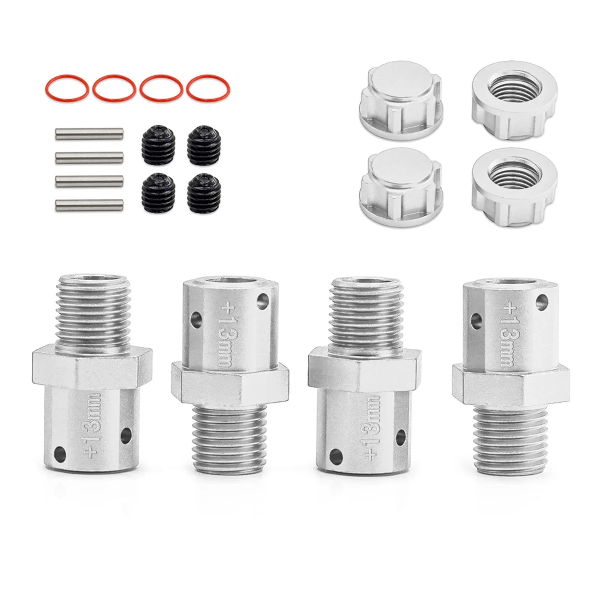 The New RC Car Upgrade 13mm Connector Kit for Arrma1/8Kraton for 1/7 RC Car Upgrade Accessories Silver
The New RC Car Upgrade 13mm Connector Kit for Arrma1/8Kraton for 1/7 RC Car Upgrade Accessories Silver