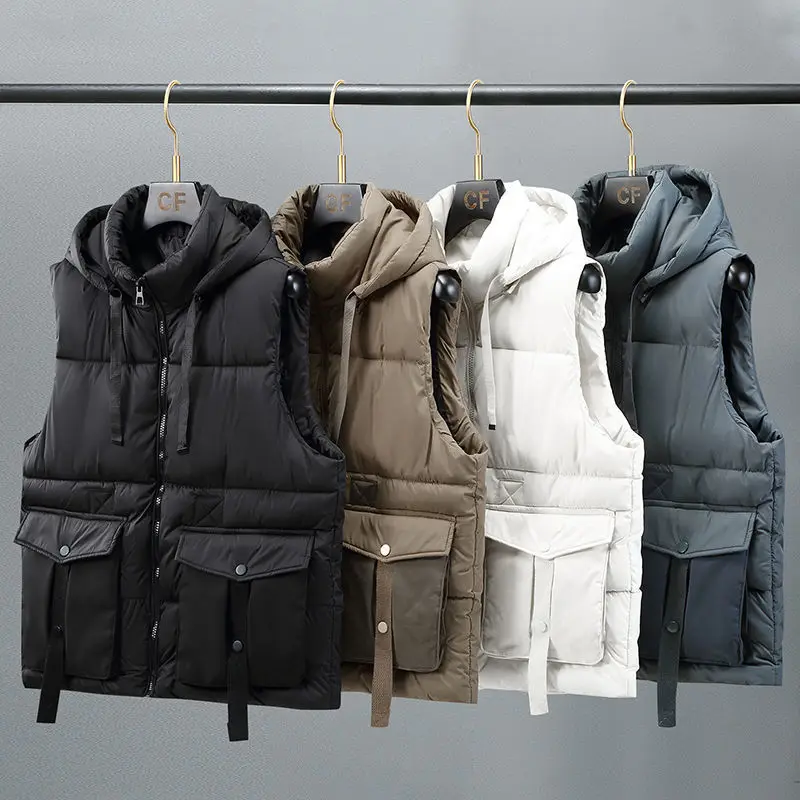 Men Sleeveless Winter Down Cotton Vest Jackets New Fashion WaistCoat Warm Cotton-Padded Coats Tops Brand Clothing Vest X48
Men Sleeveless Winter Down Cotton Vest Jackets New Fashion WaistCoat Warm Cotton-Padded Coats Tops Brand Clothing Vest X48