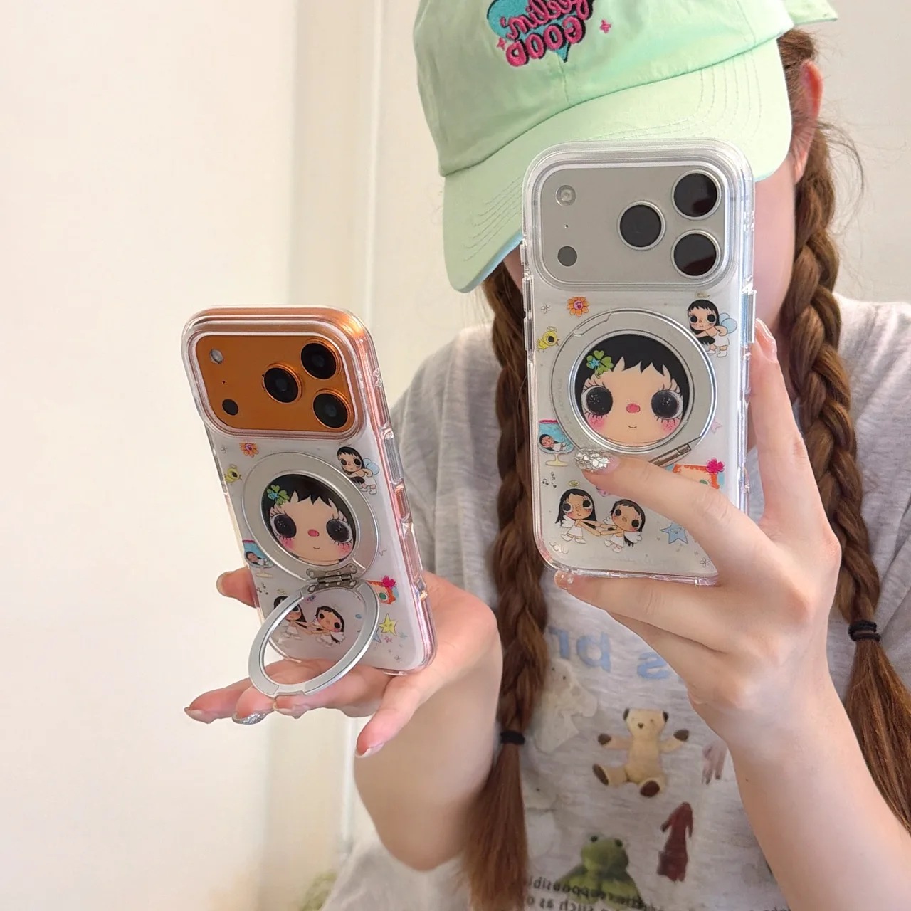 Round-Edge Airbag Double-Sided IMD Clover Girl Integrated Stand Phone Case for iphone 17 Promax 16 15 Back Cover Gift
Round-Edge Airbag Double-Sided IMD Clover Girl Integrated Stand Phone Case for iphone 17 Promax 16 15 Back Cover Gift