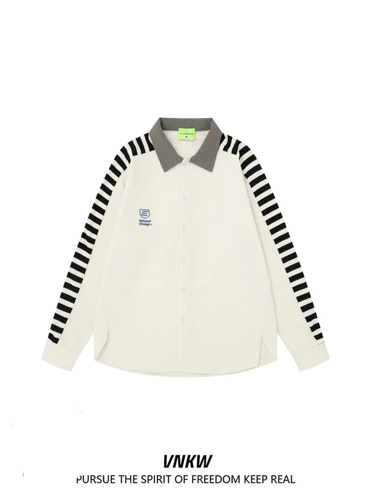 Повседневная американская хлопковая рубашка свободного кроя в стиле High Street с вышивкой, полосками и пэчворком, осенняя, для пар, разноцветная
Повседневная американская хлопковая рубашка свободного кроя в стиле High Street с вышивкой, полосками и пэчворком, осенняя, для пар, разноцветная