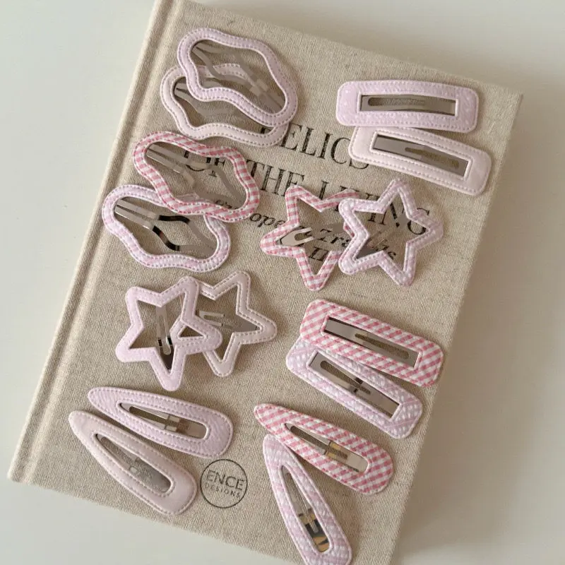 Pink Plaid Polka Dot Star Hair Clip Resin for Bangs Flyaway Side Clips Cute Sweet Girl Lightweight Portable Daily Use
Pink Plaid Polka Dot Star Hair Clip Resin for Bangs Flyaway Side Clips Cute Sweet Girl Lightweight Portable Daily Use