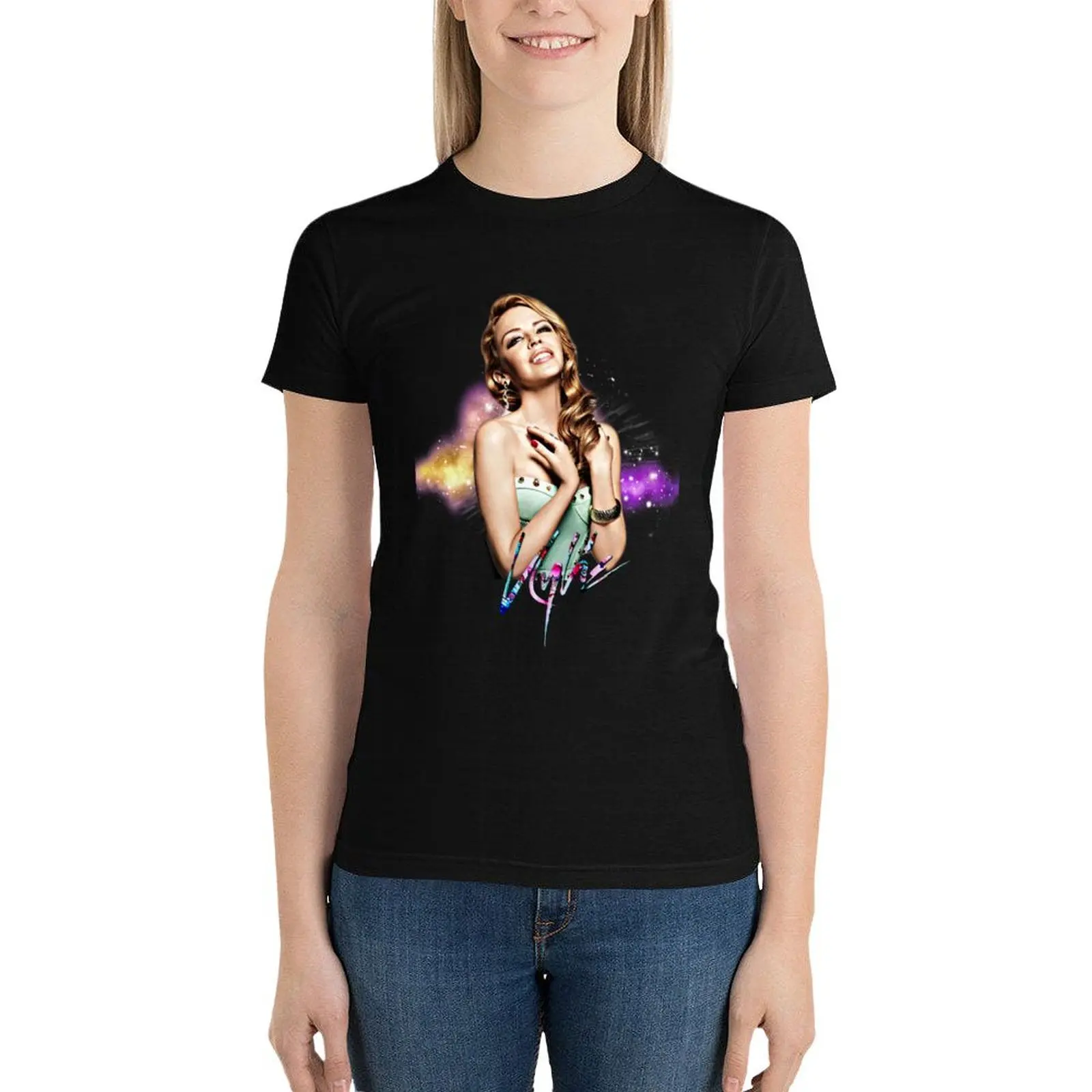 Kylie Minogue Galaxy T-Shirt anime clothes Female clothing workout shirts for Women
Kylie Minogue Galaxy T-Shirt anime clothes Female clothing workout shirts for Women