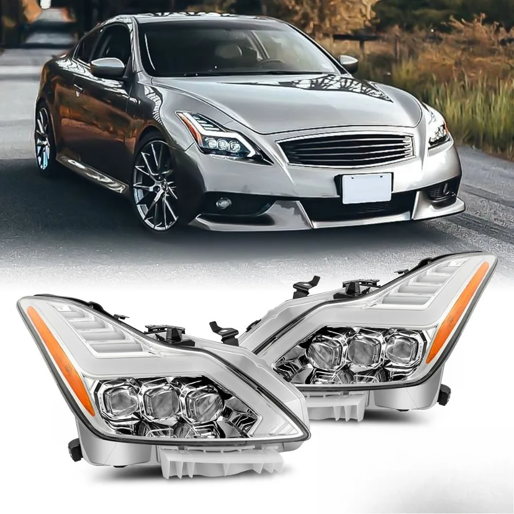 For 08-13 Infiniti G37/14-15 Q60 Coupe MK II NOVA-Series Headlights Chrome
For 08-13 Infiniti G37/14-15 Q60 Coupe MK II NOVA-Series Headlights Chrome