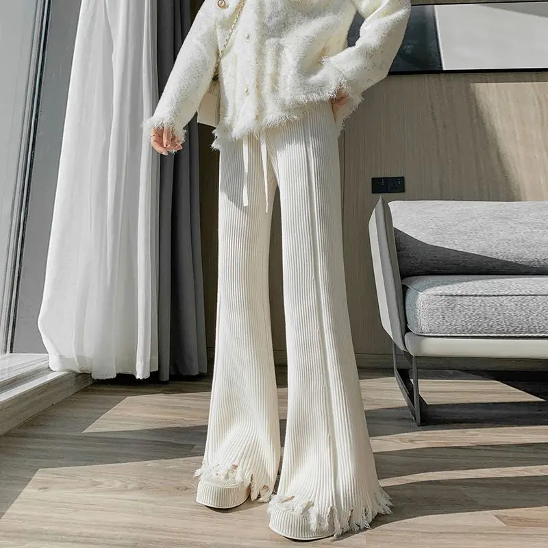 Women Winter Pants 2023 Casual Korean Fashion Versatile High Waist Pants Covering Meat Solid Waist Wide Leg Pants Female Tops
Women Winter Pants 2023 Casual Korean Fashion Versatile High Waist Pants Covering Meat Solid Waist Wide Leg Pants Female Tops