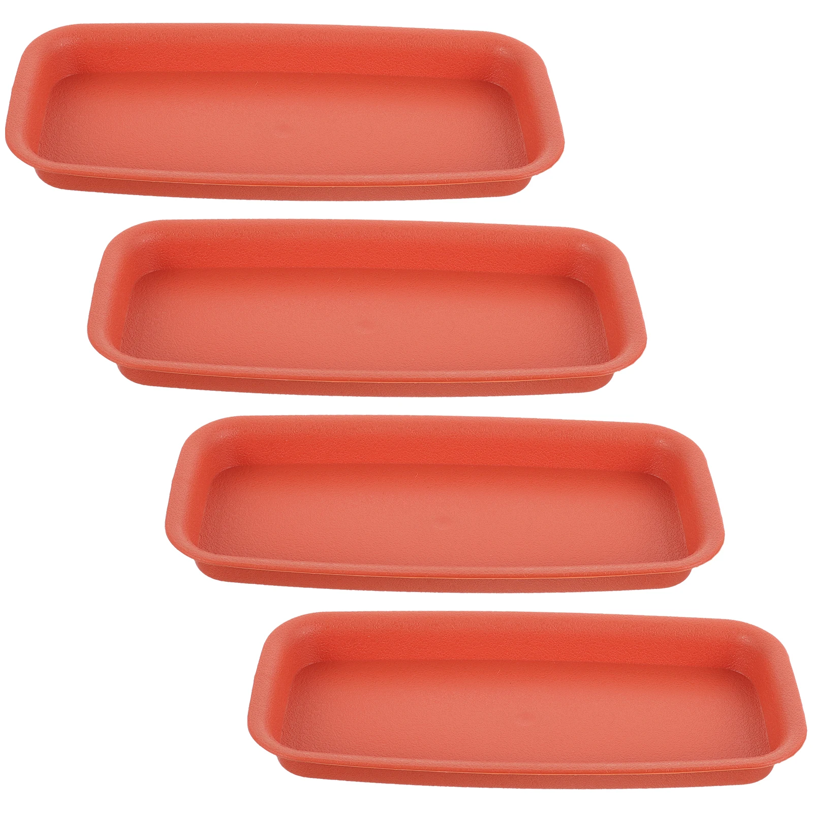 4 Pcs Round Waterproof Tray Planters Plastic Rectangular Saucers for Outdoor Plants
4 Pcs Round Waterproof Tray Planters Plastic Rectangular Saucers for Outdoor Plants