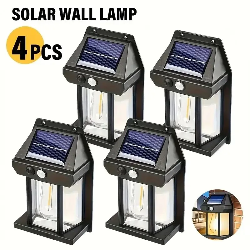 1/2/4 Solar Wall Lights IP65 Motion Sensor Powerful LED Lantern Wall Mounted Suitable Outdoor Lighting on Courtyard Porch Decks
1/2/4 Solar Wall Lights IP65 Motion Sensor Powerful LED Lantern Wall Mounted Suitable Outdoor Lighting on Courtyard Porch Decks