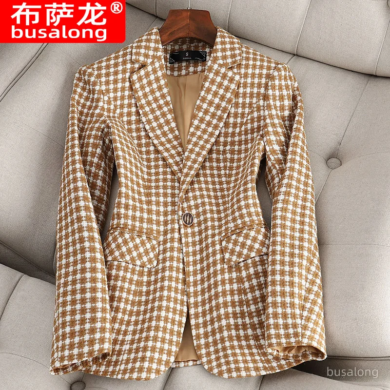 Пиджак, осенне-зимний элегантный модный женский профессиональный маленький пиджак с длинными рукавами, официальная одежда, женская куртка Workwear210
Пиджак, осенне-зимний элегантный модный женский профессиональный маленький пиджак с длинными рукавами, официальная одежда, женская куртка Workwear210