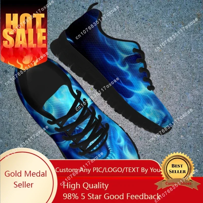 Terror Skeleton Skull Women Casual Shoes Blue Fire Print Design Footwear Flats Sport Shoe Ladies Breathable Mesh Sneaker
Terror Skeleton Skull Women Casual Shoes Blue Fire Print Design Footwear Flats Sport Shoe Ladies Breathable Mesh Sneaker